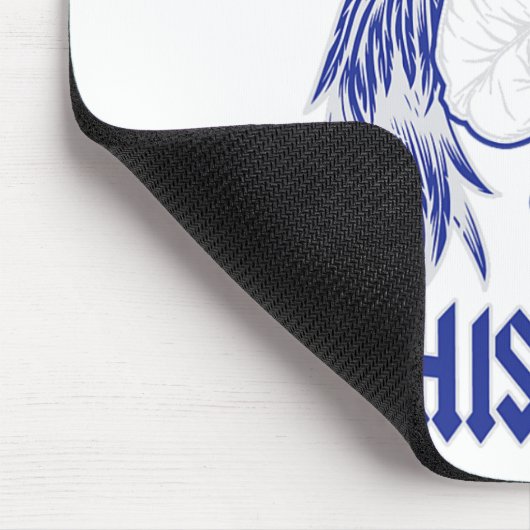 Snowboard Whisperer Rock and Roll stijl Angel Wing Muismat (Hoek)