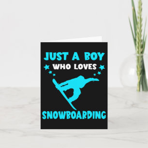 Snowboard Winter Sport Snowboarder Just A Boy Snow Kaart