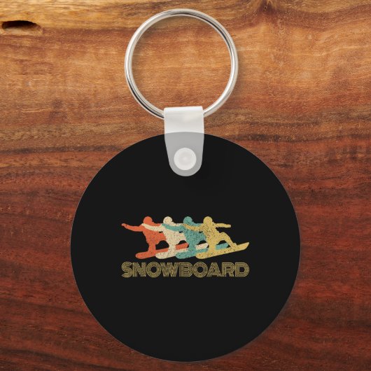Snowboard Winter Sports Freestyle Snowboar Sleutelhanger (Voorkant)