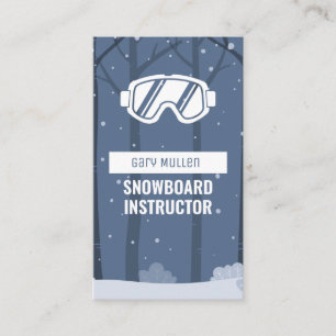 snowboardbril Snowboard Instructeur Visitekaartje