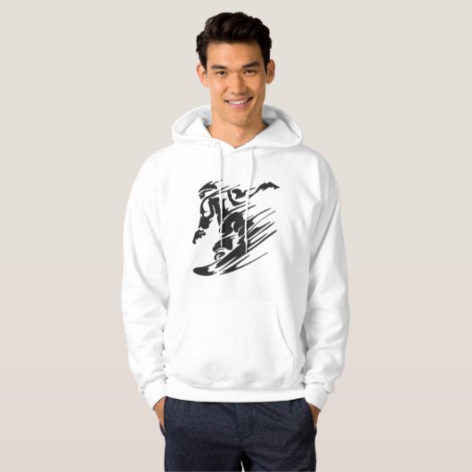 snowboardcapuchon hoodie (Voorkant volledig)