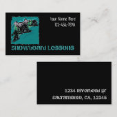 Snowboarden aanpasbaar visitekaartje (Voorkant / Achterkant)