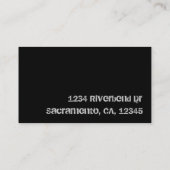 Snowboarden aanpasbaar visitekaartje (Achterkant)