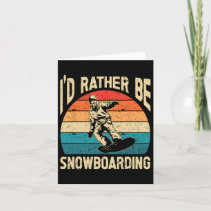 Snowboarden Art Mannen Snowboard Winter Cool Snowb Kaart
