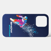 Snowboarden Case-Mate iPhone Case (Achterkant (horizontaal))