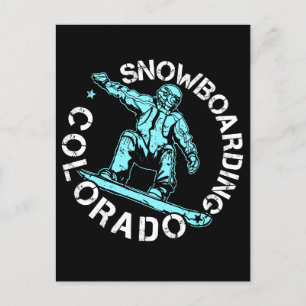 Snowboarden Colorado Snowboarder Souvenir Briefkaart