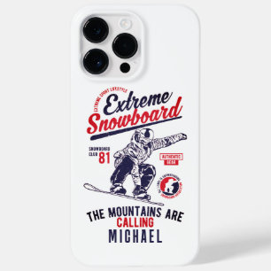 Snowboarden de bergen roepen   Sport Case-Mate iPhone 14 Pro Max Hoesje