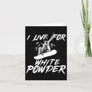 Snowboarden doe ik voor White Powder Snowboarders Kaart