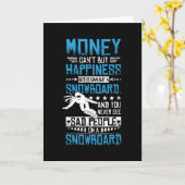 Snowboarden Geluk Kaart (Gele Bloem)