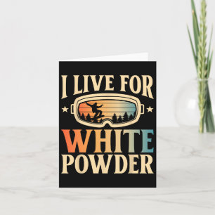 Snowboarden Goggles Ik leef voor White Powder Snow Kaart