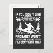 Snowboarden: grappige uitspraken voor liefhebbers briefkaart (Voorkant / Achterkant)