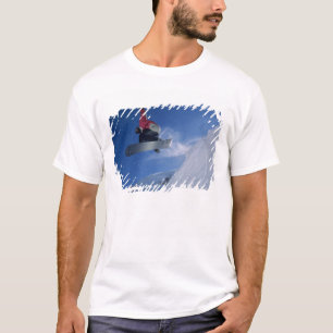 Snowboarden in Snowbird Resort, Utah (MR) T-shirt