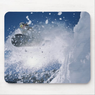 Snowboarden in Snowbird Resort, Wasatch Muismat