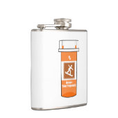 Snowboarden Is Mijn Drug Heupfles (Rechts)