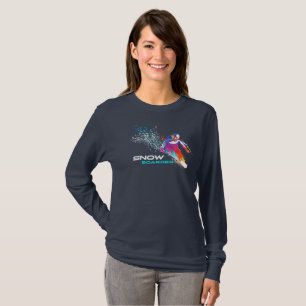 snowboarden Lange mouwen voor dames T-shirt