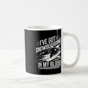 Snowboarden Lover Humor Ontwerp Funny Snowboarder Koffiemok