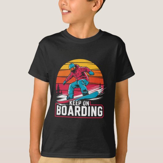 Snowboarden Lover Humor Ontwerp Funny Snowboarder T-shirt (Voorkant)
