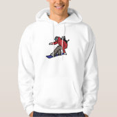 Snowboarden met mijn kat hoodie (Voorkant)