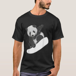 Snowboarden Panda T-shirt