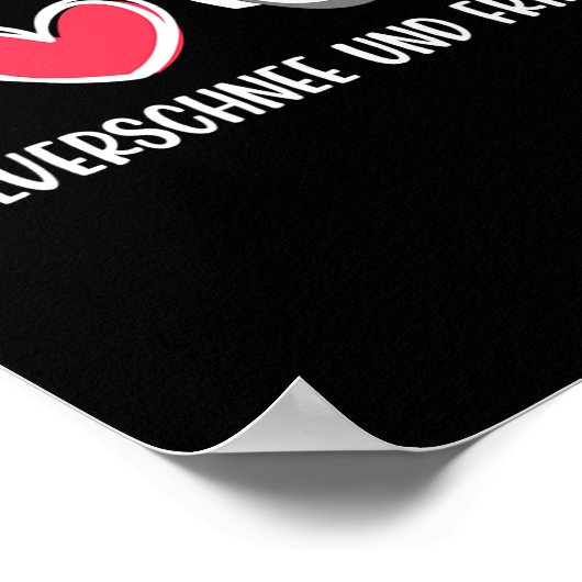 Snowboarden Poeder Sneeuw en Vrede Grappig Snowboa Poster (Hoek)