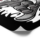 Snowboarden Polar Beer Mountain Snowboard Snowboa Poster (Hoek)