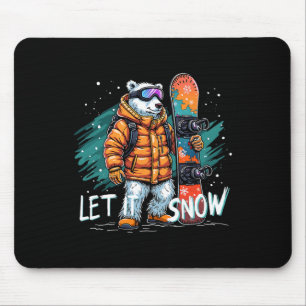 Snowboarden Polar Beer Winter Fun Arctic Adventur Muismat
