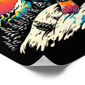 Snowboarden Portret Wintersport Poster (Hoek)