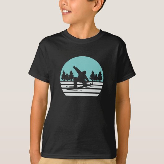 Snowboarden Retro T-shirt (Voorkant)