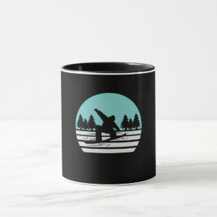Snowboarden Retro Vintage Mok