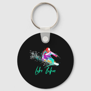 Snowboarden Shirt Lake Tahoe Californië T Sleutelhanger