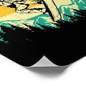 Snowboarden Shirten Retro Snowboarder - Wi Poster (Hoek)