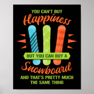 Snowboarden Skiën Grappig snowboard snowboarder GI Poster