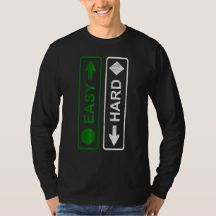 Snowboarden Skiën Ik ben makkelijk en ik ben hard T-shirt
