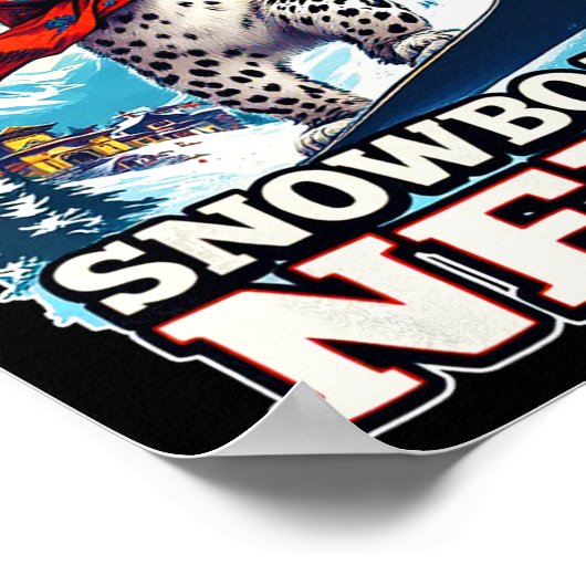 Snowboarden Snow Leopard avontuur in Nepal Poster (Hoek)
