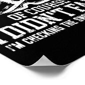 Snowboarden Snowboard Ik heb niet de Herfst dat ik Poster (Hoek)