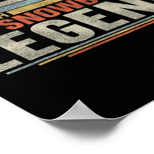 Snowboarden Snowboard  Retro Dad 1 Poster (Hoek)