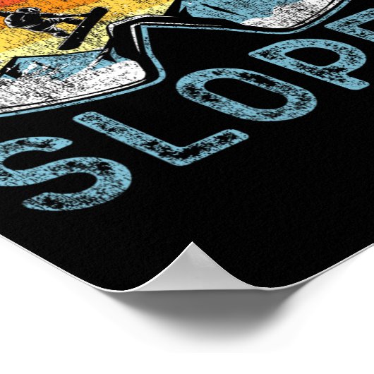 Snowboarden Snowboard  Retro Goggles Let's Poster (Hoek)