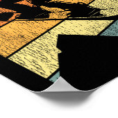 Snowboarden Snowboard Retro Mountain 1 Poster (Hoek)