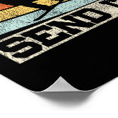 Snowboarden Snowboard  Retro Stuur het 1 Poster (Hoek)