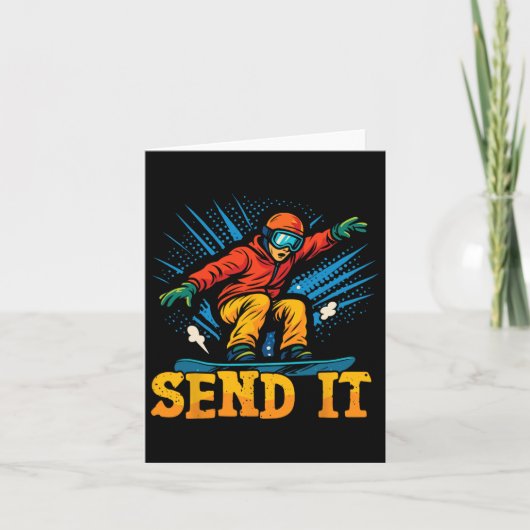 Snowboarden Snowboard  Retro Stuur het 2 Kaart (Voorkant)