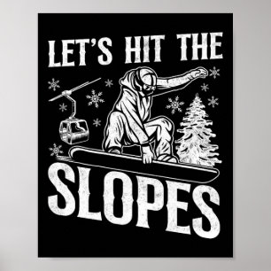 Snowboarden Snowboard Vintage 18 Poster