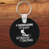 Snowboarden Snowboard Vintage 3 Sleutelhanger (Voorkant)