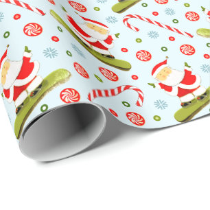 Snowboarden Snowboarder Kerstcadeau Cadeaupapier