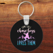 Snowboarden Sommige Meisjes Chase Boys I P T Sleutelhanger (Voorkant)