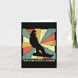 Snowboarden Sport Retro Gift Kaart