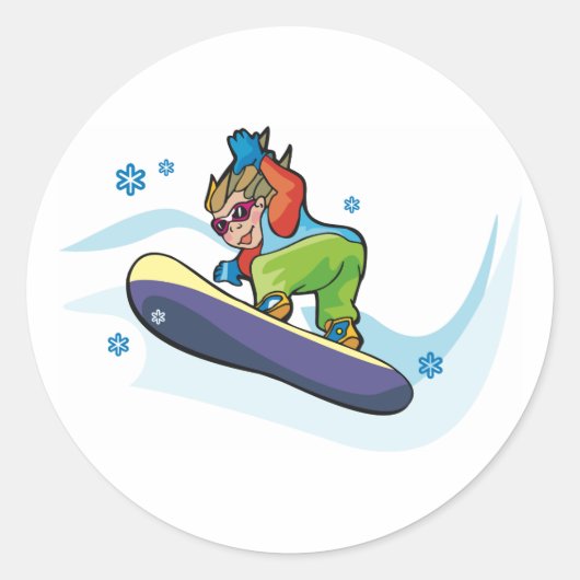 Snowboarden Stickers (Voorkant)