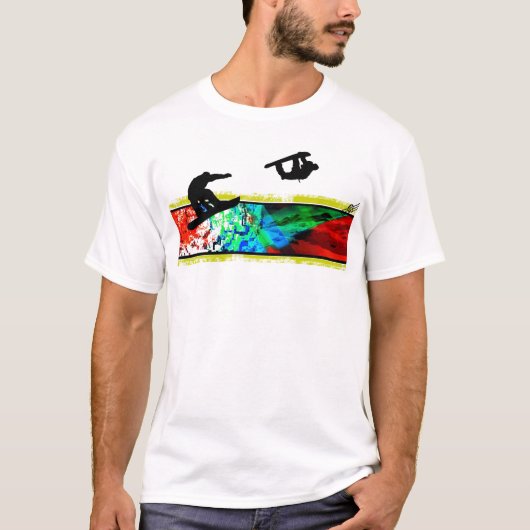 snowboarden t-shirt (Voorkant)