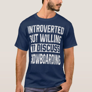 Snowboarden voor dames in het gebergte Winter Skii T-shirt