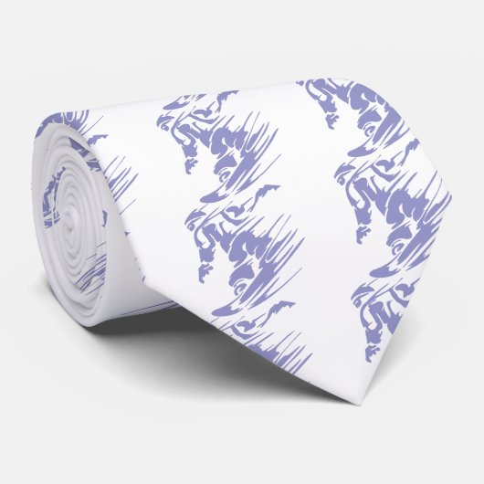 Snowboarder Aangepaste Stropdas (Opgerold)
