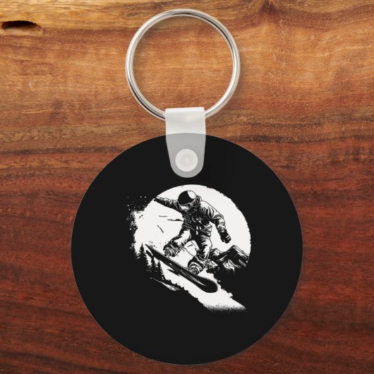 Snowboarder Alpine Snowboarden 1 Sleutelhanger (Voorkant)